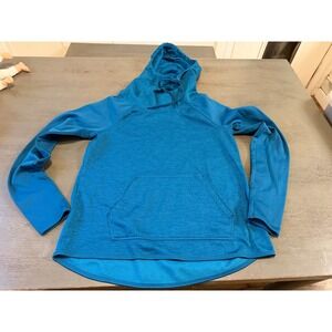 blue light wheight CHAMPION DUO DRY sweatshirt hoodie size small